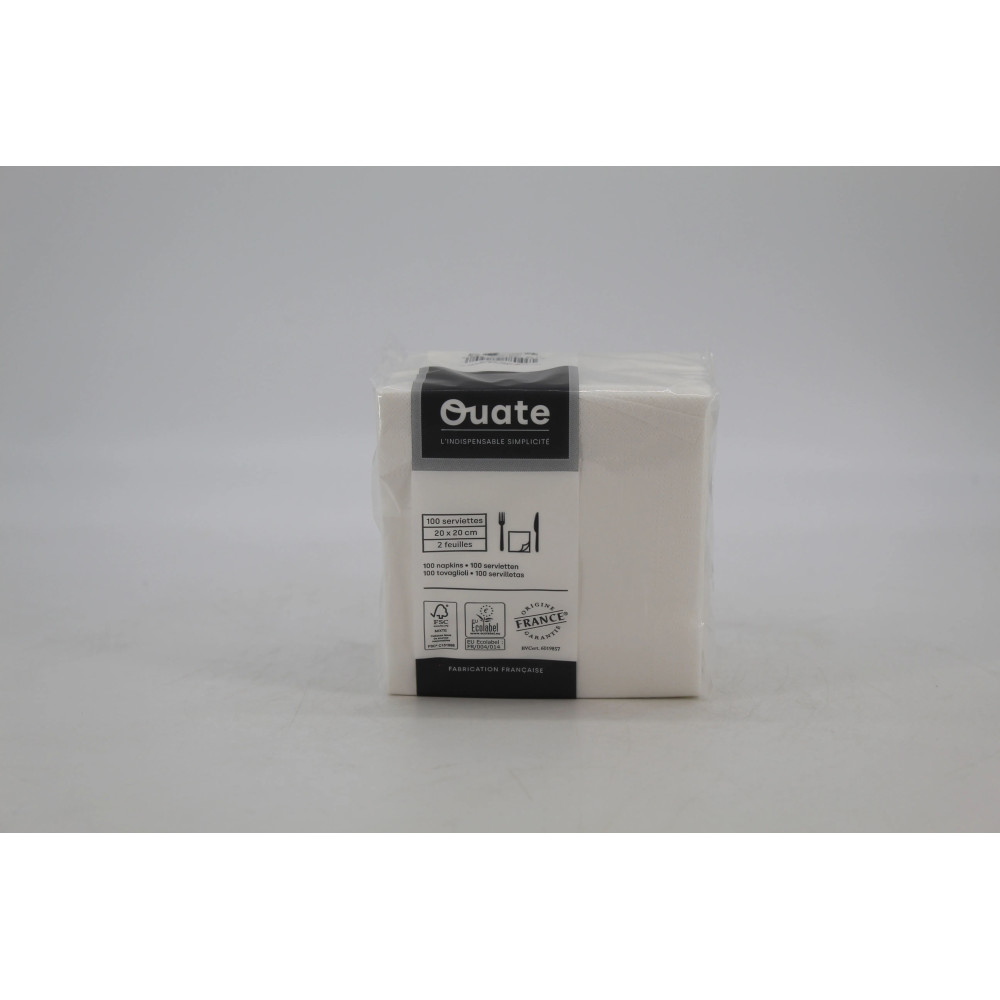 SERV OUAT 20/20 BLANC X100