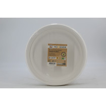 25 ASS PLATES ROND BAGASSE23CM