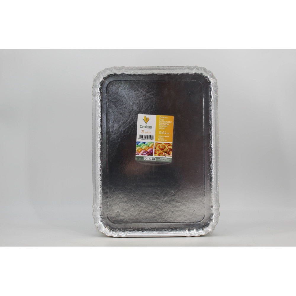 25 PLATEAUX TRAITEUR ARG 25X34
