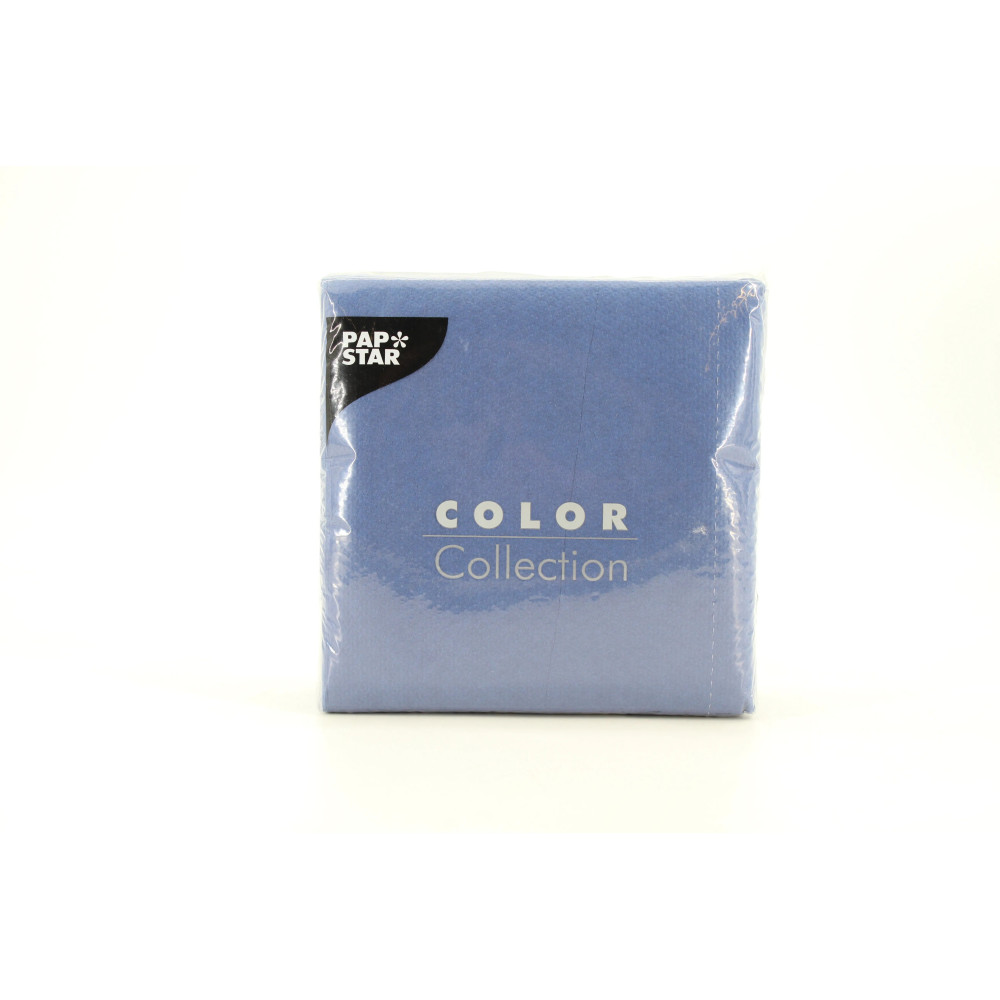 100 SERV 1 PLI 33X33 BLEU FONCE