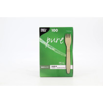 100 FOURCHETTES BOIS PURE 165 C
