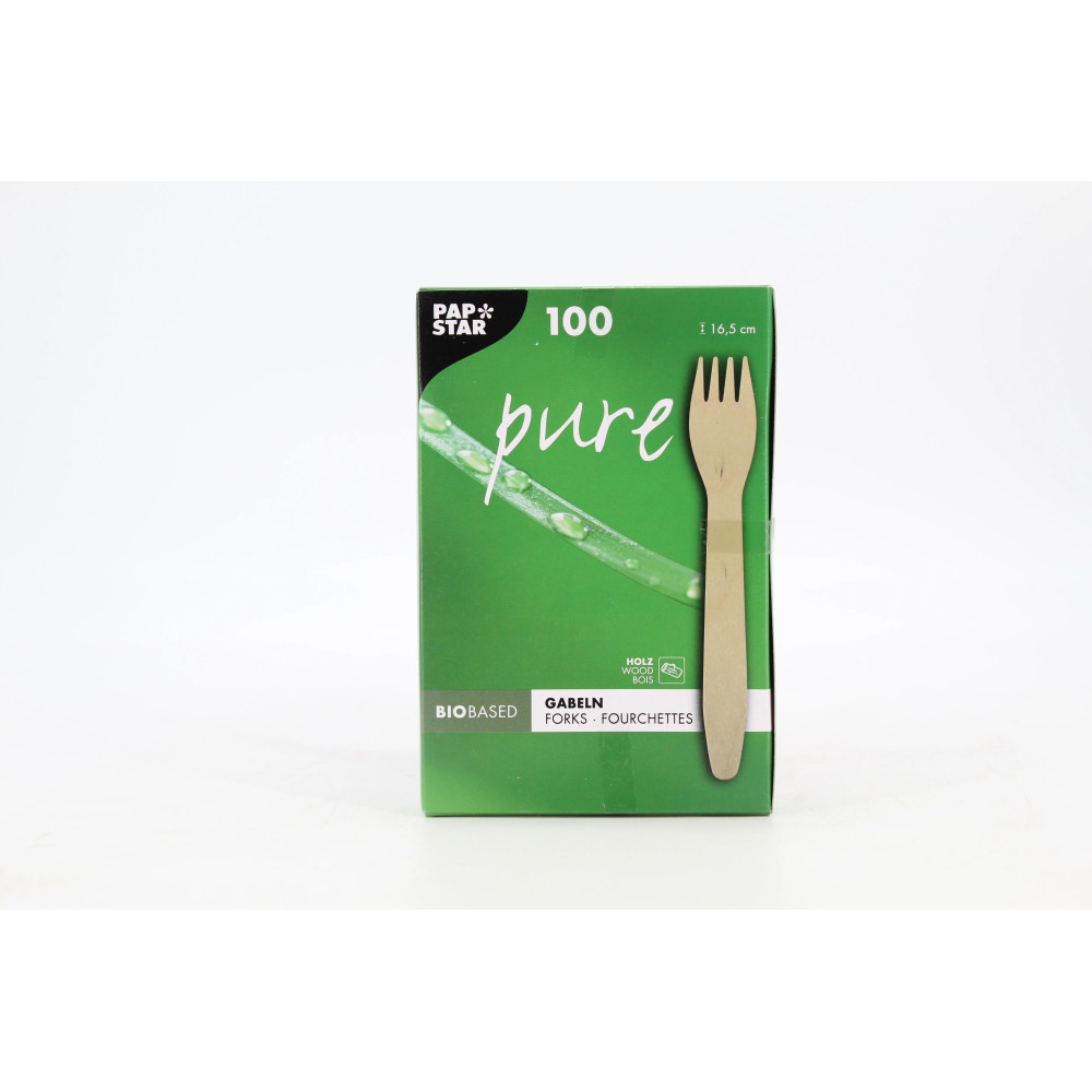 100 FOURCHETTES BOIS PURE 165 C