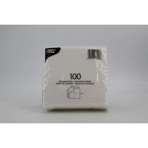 100 SERV 1 PLI 33X33 BLANC