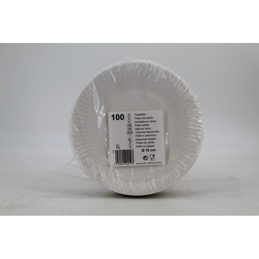 100 ASS  18 CM BLANC